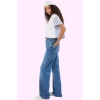 Kadın Geniş Paça Uzun Boy Denim Jean Pantolon Pamuk Günlük Kombinler Yaz Aylarının Vazgeçilmezi
