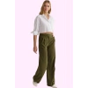 Kadın Geniş Paça Wide Leg Dokuma Pantolon Yüksek Bel Yaz Aylarının Vazgeçilmezi Günlük Kullanım