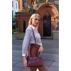 Kadın Gold Aksesuarlı Retro Dik Formlu El ve Omuz Çantası Günlük ve Klasik Kullanıma Uygun