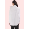 Kadın Gömlek Klasik Yaka Pamuk Terrycotton Dokuma Günlük Hafta Sonu Yaz Aylarının Vazgeçilmezi
