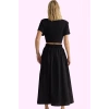 Kadın Günlük Casual Dokuma Maxi Etek Yüksek Bel Kloş Kesim Terrycotton Yaz Aylarının Vazgeçilmezi