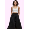 Kadın Günlük Casual Dokuma Maxi Etek Yüksek Bel Kloş Kesim Terrycotton Yaz Aylarının Vazgeçilmezi