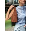 Kadın Günlük El Ve Omuz Çantası Noiraski Detaylı Suni Süet Mükemmel Uyum Trend Tasarım Modern Stil