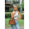 Kadın Günlük El Ve Omuz Çantası Noiraski Detaylı Suni Süet Mükemmel Uyum Trend Tasarım Modern Stil