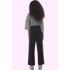 Kadın Günlük Kullanım İçin Örme Pantolon Yüksek Bel Geniş Paça Straight Siluet Özel Günler