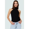 Kadın Halter Yaka Örme Bluz Rahat Günlük Stil Kaliteli İşçilik Özenle Seçilmiş