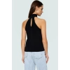 Kadın Halter Yaka Örme Bluz Rahat Günlük Stil Kaliteli İşçilik Özenle Seçilmiş
