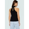Kadın Halter Yaka Örme Bluz Rahat Günlük Stil Kaliteli İşçilik Özenle Seçilmiş