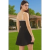 Kadın İnce Askılı Shift Elbise Örme Kumaş Spor Şortlu Yazlık Premium Kalite Trend Tasarım