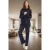 Kadın Kapüşonlu Pijama Takımı Rahat Kalıp Örme Kumaş Dayanıklı Malzeme Trend Tasarım