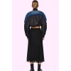 Kadın Kemerli Astarlı Örme Etek Renk Casual Stil Midi Boy Günlük Kullanım Kaliteli Malzeme