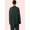 Kadın Keten Oversize Gömlek Dik Yaka Düz Desen Rahat Kalıp Günlük Stil Yaz Aylarının Vazgeçilmezi