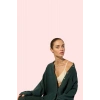 Kadın Keten Oversize Gömlek Dik Yaka Düz Desen Rahat Kalıp Günlük Stil Yaz Aylarının Vazgeçilmezi