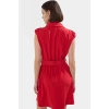 Kadın Kısa A Kesim Kemerli Elbise Polyester Dokuma Günlük Stil Profesyonel Görünüm Mükemmel Uyum