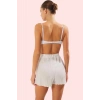 Kadın Kısa Boy Mom Fit Şort Crinkle Dokuma Nefes Alabilir Kumaş Günlük Şıklık Modern Tasarım
