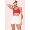 Kadın Kısa Boy Spor Şort Normal Bel Relaxed Paraşüt Kumaş Günlük Kullanım Kaliteli Malzeme