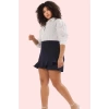 Kadın Kısa Şort Etek Yüksek Bel Geniş Paça Polyester Karışımlı Nefes Alabilir Günlük Kullanım