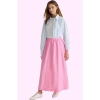 Kadın Kloş Maxi Etek Pamuklu Terrycotton Kumaş Günlük Stil Hafta Sonu Yaz Aylarının Vazgeçilmezi