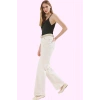 Kadın Leopar Desenli Denim Pantolon Yüksek Bel Wide Leg Rahat Günlük Kullanım Modern Tasarım