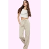 Kadın Liyosel Pantolon Regular Wide Leg Yüksek Bel Tasarım İlkbahar Sonbahar Günlük Kullanım