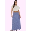 Kadın Maxi Boy A line Ekose Desen Gofre Kumaş Etek Yazlık Günlük Stil Yaz Aylarının Vazgeçilmezi