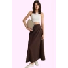 Kadın Maxi Denim Etek A line Kalıp Pamuk Günlük Şıklık Hafta Sonu Yaz Aylarının Vazgeçilmezi
