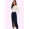Kadın Maxi Denim Etek A line Kalıp Pamuklu Günlük Kullanım Hafta Sonu Yaz Aylarının Vazgeçilmezi