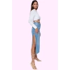 Kadın Maxi Denim Etek Yüksek Bel Kalem Kalıp Pamuklu Günlük Şıklık Yaz Aylarının Vazgeçilmezi