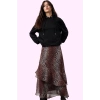 Kadın Maxi Kloş Animal Desenli Etek Astarlı Polyester Günlük Stil Yaz Aylarının Vazgeçilmezi