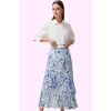 Kadın Maxi Kloş Animal Desenli Etek Astarlı Polyester Günlük Stil Yaz Aylarının Vazgeçilmezi
