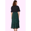 Kadın Maxi Kloş Animal Desenli Etek Astarlı Polyester Günlük Stil Yaz Aylarının Vazgeçilmezi