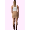 Kadın Mini Boy Dokuma Etek Kemerli Casual Günlük Stil Hafta Sonu Yaz Aylarının Vazgeçilmezi