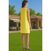 Kadın Mini Boy Polyester Elbise Yazlık İş Elbisesi Finike Dokuma Trend Tasarım Özenle Seçilmiş