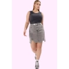 Kadın Mini Denim Etek Renk Yüksek Bel A line Pamuk Yaz Kombinleri Günlük Kullanım Hafta Sonu