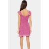 Kadın Mini Elbise A line Şifon Çiçekli Desen Yazlık Kısa Kollu Dayanıklı Malzeme Modern Stil