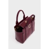 Kadın Mini Tote Vegan Deri El Çantası Gold Toka Günlük ve İş Trend Tasarım Modern Stil Mükemmel Uyum