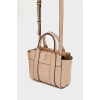 Kadın Mini Tote Vegan Deri El Çantası Gold Toka Günlük ve İş Trend Tasarım Modern Stil Mükemmel Uyum