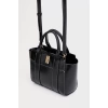 Kadın Mini Tote Vegan Deri El Çantası Gold Toka Günlük ve İş Trend Tasarım Modern Stil Mükemmel Uyum