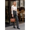 Kadın Mini Tote Vegan Deri El Çantası Gold Toka Günlük ve İş Trend Tasarım Modern Stil Mükemmel Uyum