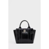 Kadın Mini Tote Vegan Deri El Çantası Gold Toka Günlük ve İş Trend Tasarım Modern Stil Mükemmel Uyum