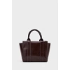 Kadın Mini Tote Vegan Deri El Çantası Gold Toka Günlük ve İş Trend Tasarım Modern Stil Mükemmel Uyum