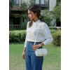 Kadın Minimalist Çapraz Askılı Suni Deri Çanta Günlük ve Şık Kullanım Modern Stil Trend Tasarım
