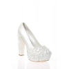 Kadın Moda Beyaz Sedef Inci Taş Işlemeli Gelin Ayakkabı Topuklu Düğün Nişan Gece Abiye Ayakkabı