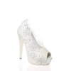 Kadın Moda Beyaz Sedef Inci Taş Işlemeli Gelin Ayakkabı Topuklu Düğün Nişan Gece Abiye Ayakkabı