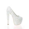 Kadın Moda Beyaz Sedef Inci Taş Işlemeli Gelin Ayakkabı Topuklu Düğün Nişan Gece Abiye Ayakkabı