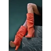 Kadın Moda Kalın Topuk Körüklü Kısa Çizme Şık Tasarım