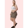 Kadın Mom Fit Denim Şort Çok Animal Desen Yüksek Bel Kısa Günlük Kombin Yaz Aylarının Vazgeçilmezi