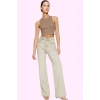 Kadın Normal Bel Wide Leg Denim Pantolon Pamuk Günlük Şıklık İçin Yaz Aylarının Vazgeçilmezi