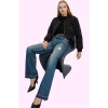 Kadın Normal Bel Wide Leg Jean Pamuk Rigid Dokuma Günlük Hafta Sonu Yaz Aylarının Vazgeçilmezi