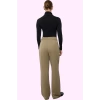Kadın Örme Kumaş Geniş Paça Pantolon Yüksek Bel Tasarım Günlük Kullanım Yaz Aylarının Vazgeçilmezi